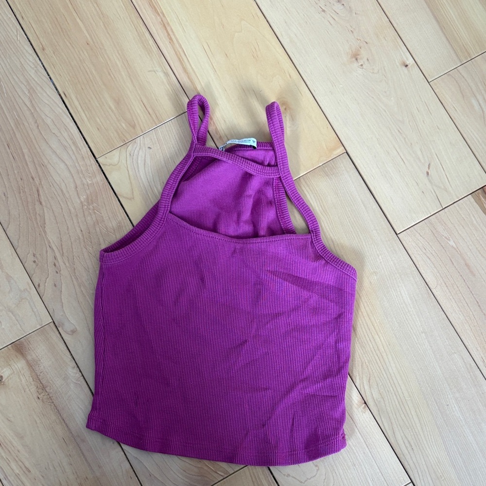 Zara Fuchsia Ribbed Camisole
